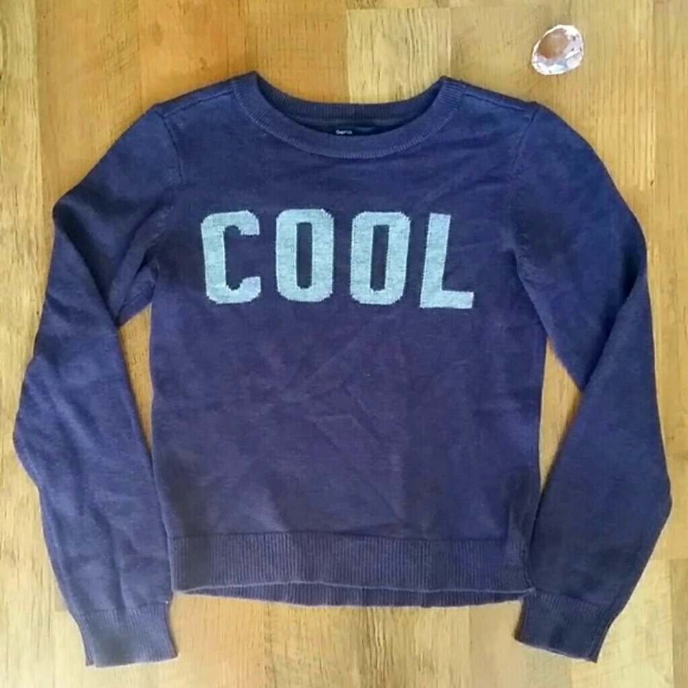GAP Girls Purple Metallic‎ COOL Sweater Size 14-16